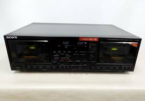 ツw-242/SONY TC-WR870 CASETTE DECK/通電OK ジャンク/ソニー カセットデッキ カセットテープ オーディオ機器