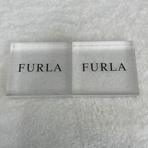 1円スタート FURLA フルラ 文字盤置物 クリアプラッチック素材 