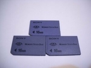 SONY メモリースティック Duo 16MB 3枚セット