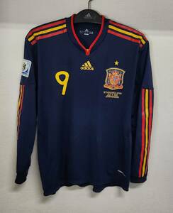10W杯 スペイン FEF Spain(H)#9 Torres 選手用長袖 adidas 2010 WorldCup仕様 L