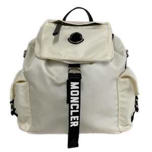 モンクレール MONCLER リュックサック/バックパック DAUPHINE GM BACKPACK レザー アイボリー×黒 バッグ