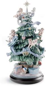 奇跡の存在 正規品 入手困難 リヤドロ 新品 LLADRO クリスマスツリー クリスマス 幸運 開運 プレゼント 置物 置き物 インテリア 47x26x26cm