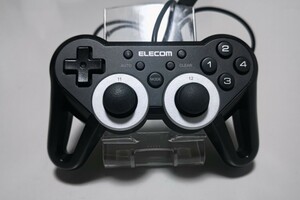 PS3 PS4 PC専用 コントローラー ELECOM ブラック