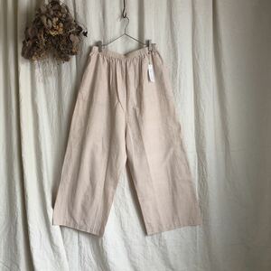 未使用品 Khadi and Co カディアンドコー TROUSER ワイドパンツ イージーパンツ Lサイズ 薄ピンク