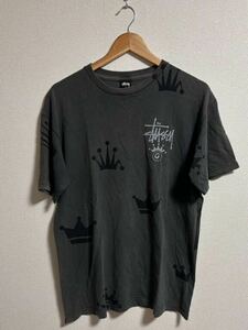 Tシャツ STUSSY 王冠 総柄