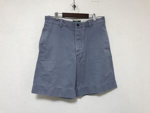 本物ジェイクルーJCREWコットンチノショートハーフパンツミリタリーアメカジサーフ32メンズグレー香港製ショーツM