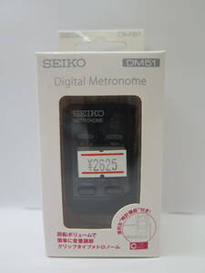 未使用保管品　SEIKO セイコー　デジタルメトロノーム DM51B (ブラック) チューナー・メトロノーム メトロノーム (楽器アクセサリ)