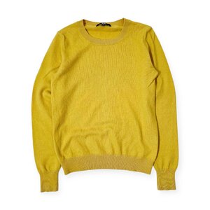 カシミヤ100%◆UNIQLO ユニクロ 長袖 ニット セーター Sサイズ/イエロー系/レディース