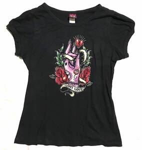 Tシャツ【LUCKY 13】LOST LOVE/TATTOO/L/タトゥー/刺青/Punk/Rockabilly/Hot Rod/Motorcycle