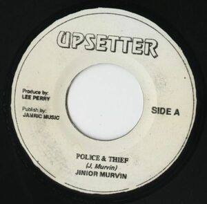 【レゲエ 7インチ】Jinior Murvin - Police & Thief / Philistines On The Land [Upsetter]