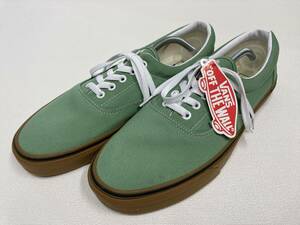 VANS ERA 緑系 ウグイス キャンバス ガムソール US12 (30cm) エラ バンズ アメリカ企画限定!!