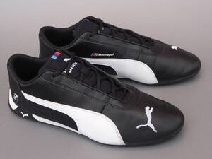 美品!! US10/28cm 限定!! PUMA x BMW レプリ キャット 黒ｘ白 レザー