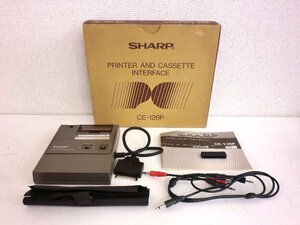 高崎店【現状品】u6-80 SHARP シャープ プリンタ カセットインターフェイス ポケットコンピュータ用 CE-126P