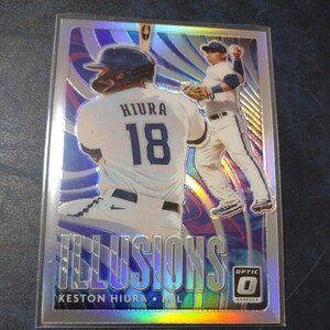 【Keston Hiura】2020 Donruss Optic Illusions Prizm