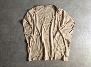 DRIES VAN NOTEN サークル カットソー ノースリーブ ベスト ベージュ系 Tシャツ ルーズシルエット ニット プルオーバー