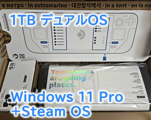 Steam Deck 1TB Windows11 Pro & SteamOS ポータブルゲーミングPC