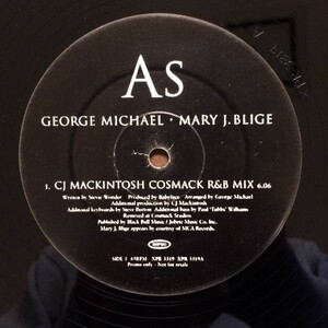 即決 Stevie Wonder名曲カヴァー George Michael & Mary J. Blige / As (CJ Mackintosh Mixes) 12inch UK盤 R&B UK SOUL