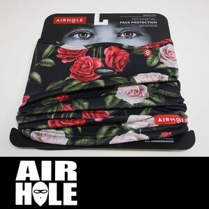 【新品:送料無料】20 AIRHOLE AIRTUBE POLAR FLEECE ERGO - NIGHT ROSE エアホール フェイスマスク ネックウォーマー