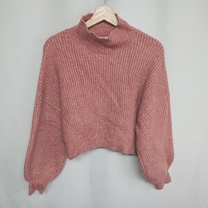 ◇ ⊇ merlot メルロー 長袖 セーター サイズF ピンク系 レディース E