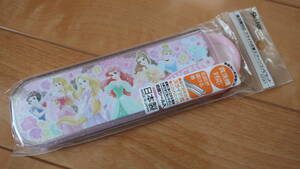 新品未開封【ディズニー　プリンセス】日本製　食洗機対応　スライド式コンビセット（箸・スプーン）