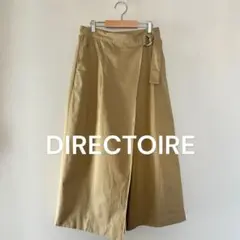 DIRECTOIRE ラップ サイドベルト タイプライター ワイドパンツ 36