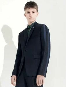 期間限定値下げ　Dior homme 18ss バイカラー　テーラードジャケット　刺繍　ディオール　メンズ　美品