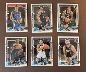 2023-24 Panini Donruss Optic Basketball Base RC ６枚セット　　NBAカード