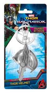 MARVEL (マーベル) アベンジャーズ Thor (マイティ・ソー) Helmet Side Pewter Key Ring キーリング