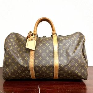 TY1931■LOUIS VUITTON ルイヴィトン LV モノグラム キーポル50 Bag バッグ 鞄 ボストンバッグ ハンドバッグ トラベルバッグ ブランド