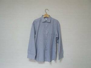 Ermenegildo Zegna SHIRT ゼニア シャツ 43 / 17 白紺 模様