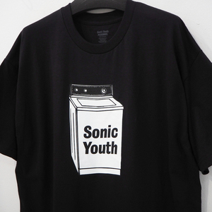 新品 定価8800円 プレジャーズ x ソニックユース Washing Machine Tシャツ 黒 ブラック XL PLEASURES SONIC YOUTH 洗濯機 公式コラボ 丸胴