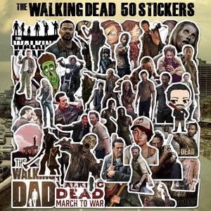 ウォーキング・デッド ステッカー 50枚セット PVC 防水 シール The Walking Dead TWD 海外 ドラマ アメリカ ゾンビ ホラー