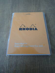 【RHODIA】RHODIA メモパッド Tokio Marine Asset Management Co.,Ltd. ノベルティ 