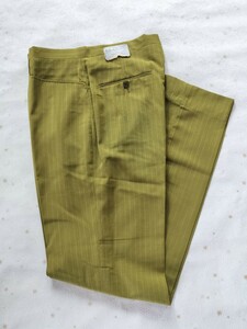 Hubbard Easy Fit Slacks　 パーマネントプレススラックス w33 　ビンテージ 　米国製 未使用品　パンツ　春夏