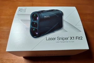 【新品未開封品(アウトレット)】ShotNavi Laser Sniper X1 Fit2 1000 レーザー距離計（ブラック）