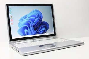 1円スタート ノートパソコン 2in1PC Windows11 WPS office搭載 Panasonic レッツノート CF-XZ6 SSD256GB メモリ8GB 第7世代 Core i5