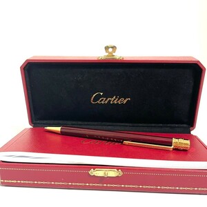 １円スタート Cartier カルティエ ボールペン ツイスト式 サントス ドゥ 筆記用具