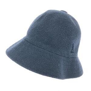 良好◆KANGOL カンゴール×ビームス バケットハット 帽子 L◆ ネイビー アクリル・ウール ユニセックス 帽子 ハット hat 服飾小物