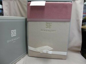 ジバンシー GIVENCHY カシミヤ混 純毛毛布 ピンク 未使用品