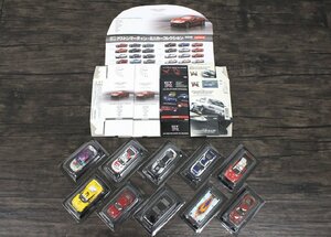 【行董】KYOSHO 京商 ミニカーコレクション ASTON MARTIN NISSAN SKYLINE GT‐R レーシング 1:64スケール 10台おまとめ AF111ABY80④