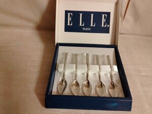 送料無料　カフェスプーン５本　ELLE