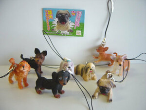 ♯Hyi16Bzコロコレ雑犬フィギュアコレクション全8種シーズーパグ♂システムサービス♀100円〓010897_c