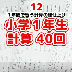 12小学1年生計算プリント　ワーク　日能研　浜学園　ベネッセ　百マス　スタサプ 算数　ドリル