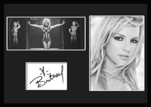 10種類!Britney Spears/ブリトニー・スピアーズ/サインプリント&証明書付きフレーム/BW/モノクロ/ディスプレイ (8-3W)