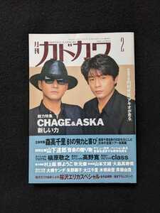 月刊カドカワ 総力特集 CHAGE &　ASKA 森高千里　山下達郎　槇原敬之　高野寛　class 秋元康　大江千里　斉藤由貴　桜沢エリカ　全作品解説