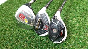 ウッド3本セット TaylorMade BURNER 3W / SUPERFAST 2.0J FUBUKI UT/ R15 UT フェアウェイウッド ユーティリティ Flex 全てS #13WGK