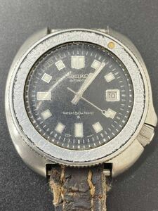 E【SEIKO】 セイコー　腕時計　ダイバー　6105-8110 ブラック文字盤　自動巻き　ヴィンテージ　一部動作確認済み