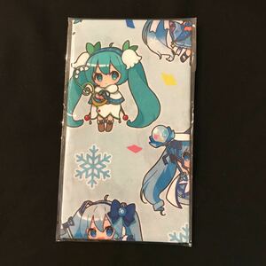 送料込：雪ミク 手ぬぐい SNOW MIKU 2024 フルカラー手ぬぐい 1枚 初音ミク　335×900mm 綿素材 手拭い