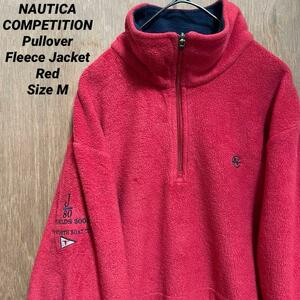 NAUTICA ノーティカ コンペティション プルオーバー フリース レッド M