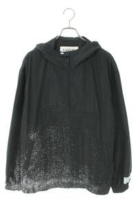 ランバン LANVIN 22SS RM-JAG038-4825 サイズ:M ロゴ刺繍スプラッタープリントアノラックブルゾン 中古 SB01